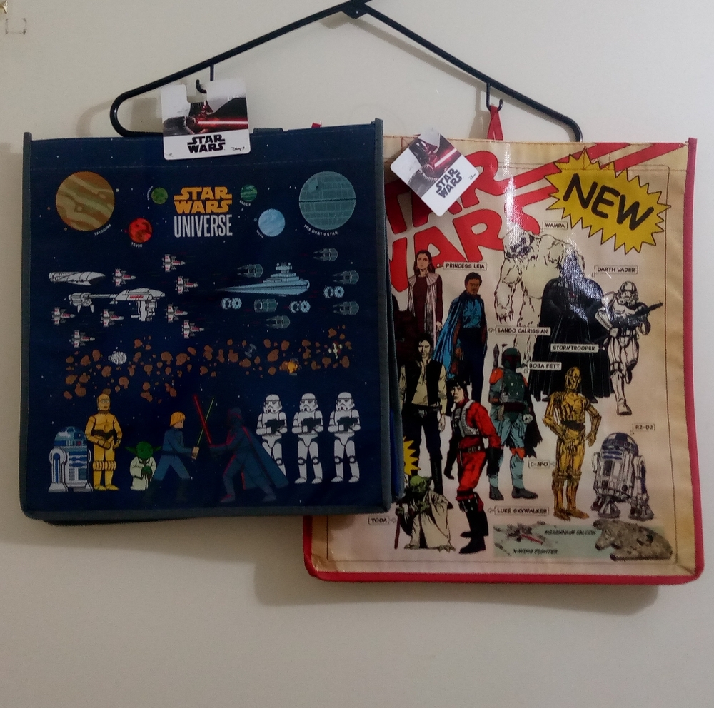 NWT *2* Star Wars Universe Reusable Tote Bags